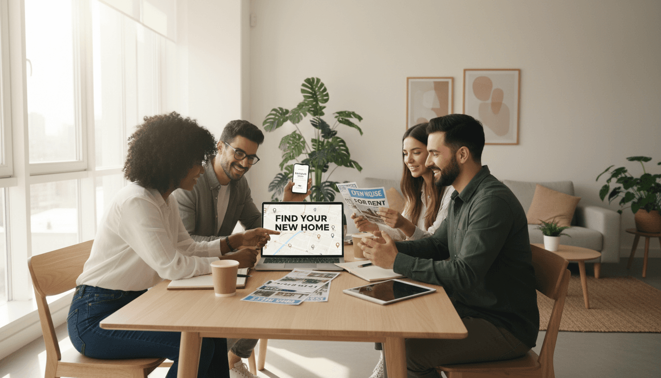 Tenants reviewing Section 8 apartment options